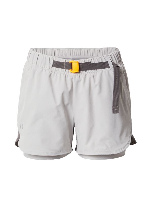 UNDER ARMOUR UNDER ARMOUR Sportske hlače 'Terrain'  žuta / siva / tamo siva