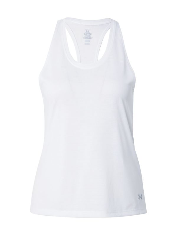 UNDER ARMOUR UNDER ARMOUR Sportski top 'Streaker'  srebro / bijela