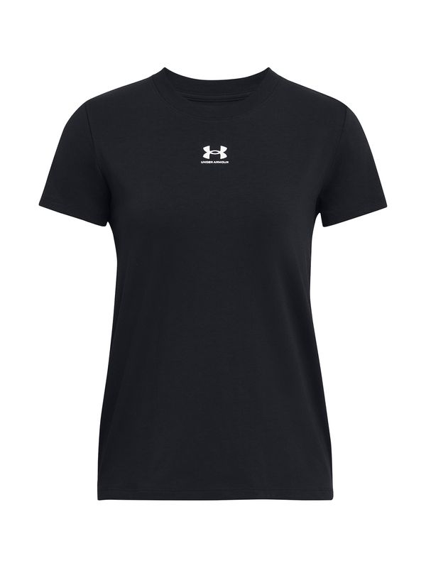 UNDER ARMOUR UNDER ARMOUR Tehnička sportska majica  crna / bijela