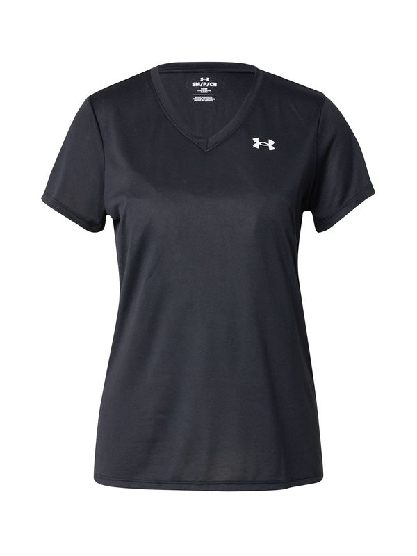 UNDER ARMOUR UNDER ARMOUR Tehnička sportska majica  crna / bijela