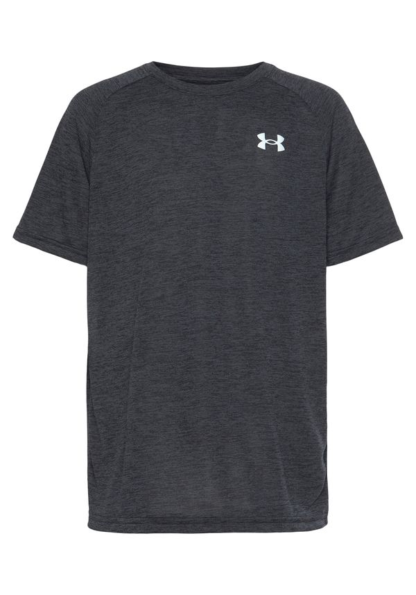 UNDER ARMOUR UNDER ARMOUR Tehnička sportska majica  crna melange / bijela