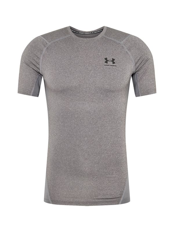 UNDER ARMOUR UNDER ARMOUR Tehnička sportska majica  siva / crna / bijela