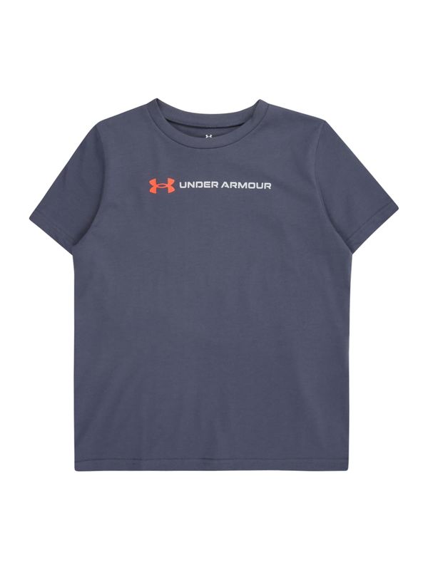 UNDER ARMOUR UNDER ARMOUR Tehnička sportska majica  tamo siva / narančasta / bijela