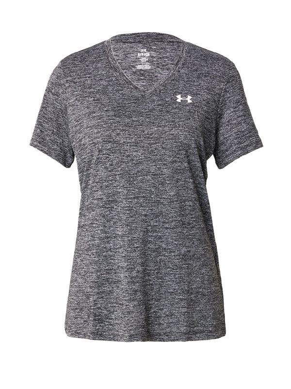 UNDER ARMOUR UNDER ARMOUR Tehnička sportska majica 'Twist'  siva melange / bijela