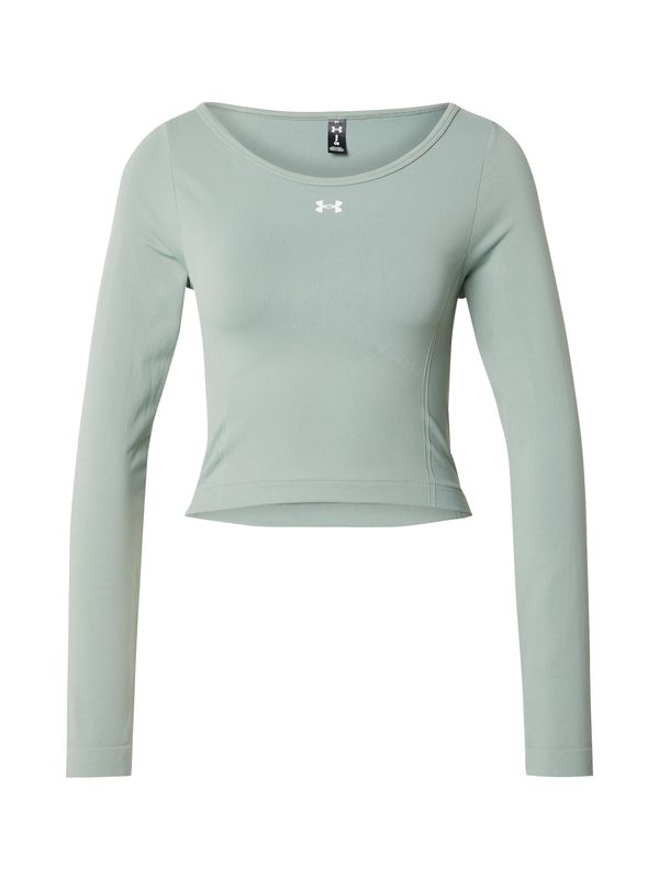 UNDER ARMOUR UNDER ARMOUR Tehnička sportska majica  zelena / bijela