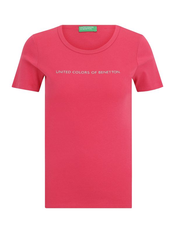 UNITED COLORS OF BENETTON UNITED COLORS OF BENETTON Majica  pastelno zelena / jarko crvena