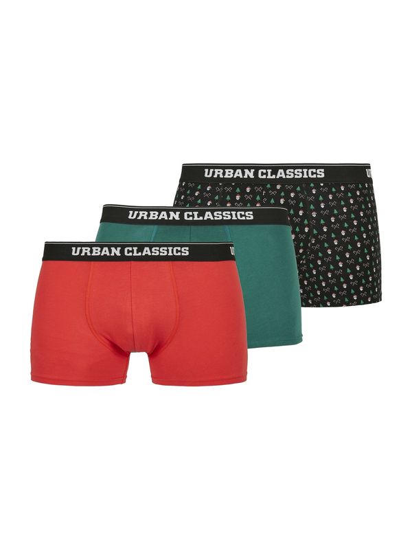 Urban Classics Urban Classics Bokserice  mornarsko plava / zelena / crvena