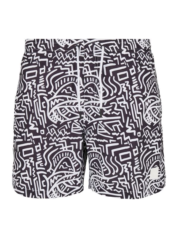 Urban Classics Urban Classics Kupaće gaće  crna / bijela