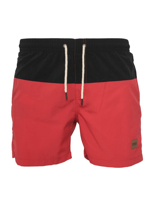 Urban Classics Urban Classics Kupaće hlače  pastelno crvena / crna