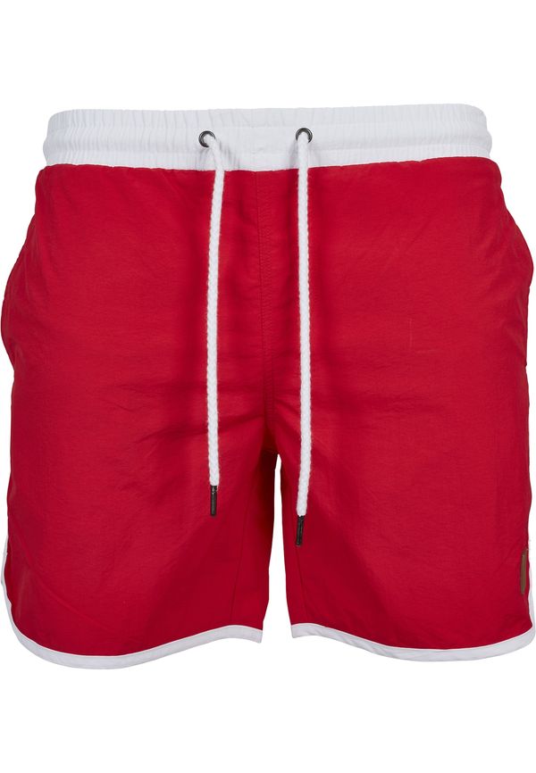 Urban Classics Urban Classics Kupaće hlače  vatreno crvena / bijela