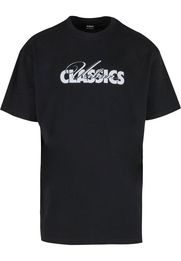 Urban Classics Urban Classics Majica 'Cursive Bold'  crna / bijela