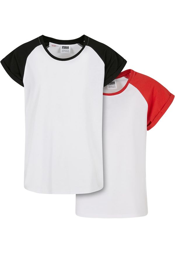 Urban Classics Urban Classics Majica  noćno plava / crvena / bijela