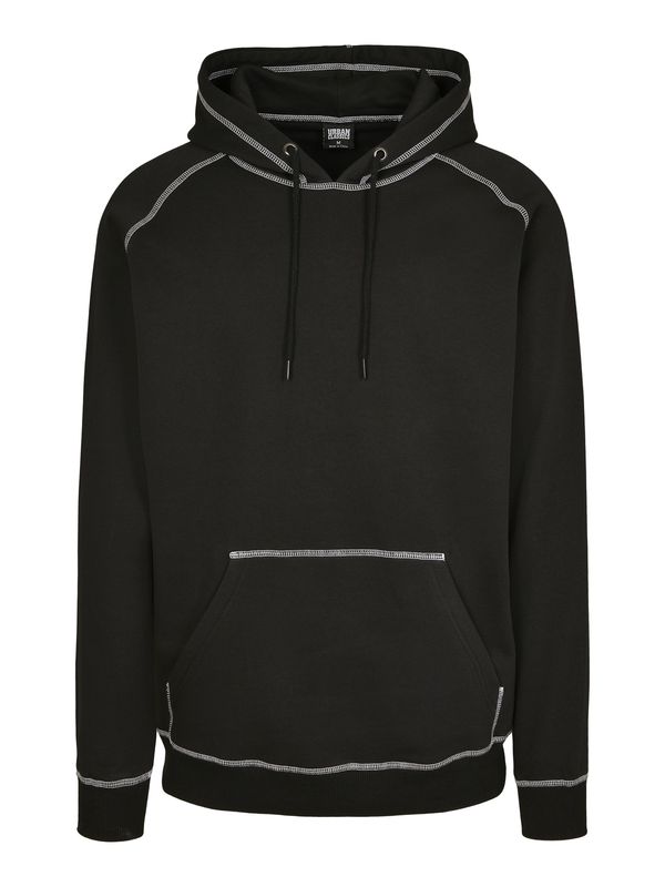 Urban Classics Urban Classics Sweater majica  crna / bijela