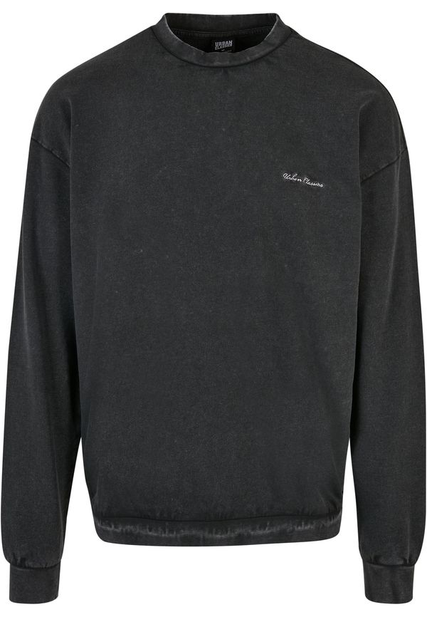 Urban Classics Urban Classics Sweater majica  crna / bijela