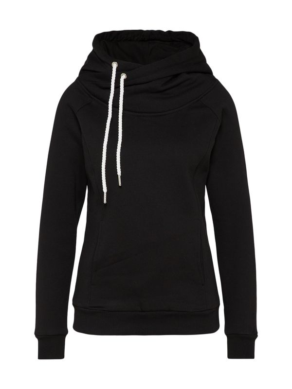 Urban Classics Urban Classics Sweater majica  crna / bijela