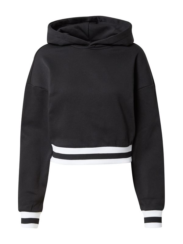 Urban Classics Urban Classics Sweater majica  crna / bijela