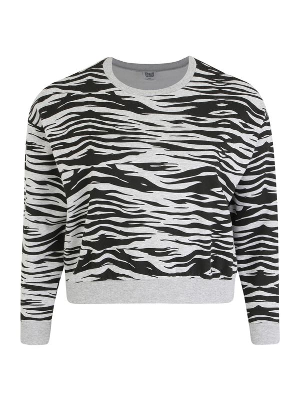 Urban Classics Urban Classics Sweater majica  siva / crna