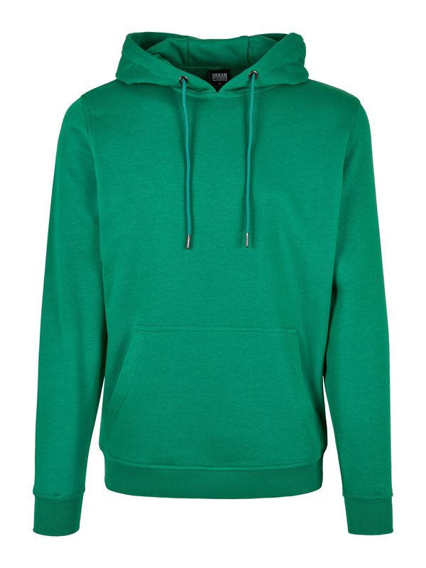 Urban Classics Urban Classics Sweater majica 'Terry'  zelena / crna / bijela