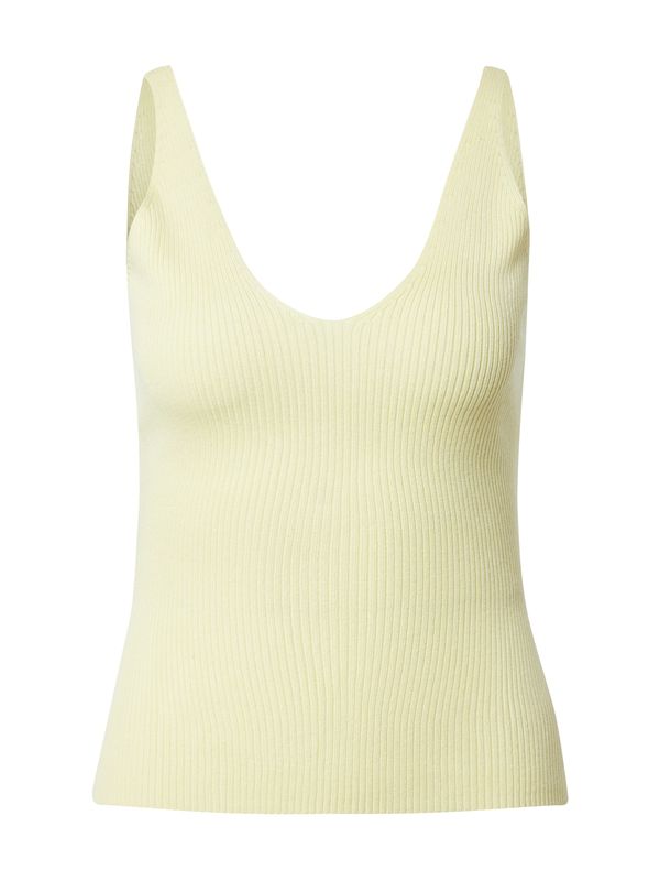 Urban Classics Urban Classics Top s naramenicama  pastelno žuta