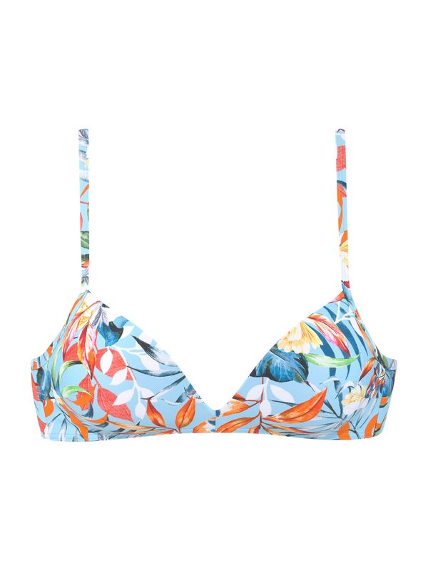 VENICE BEACH VENICE BEACH Bikini gornji dio 'Bralette-Top Caru Venice Beach'  svijetloplava / narančasta / bijela