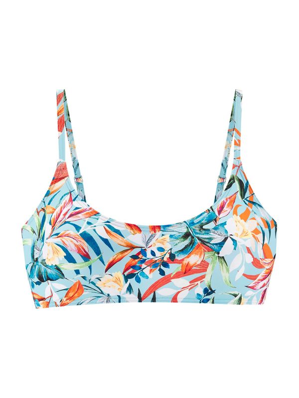 VENICE BEACH VENICE BEACH Bikini gornji dio 'Bustier-Top Caru Venice Beach'  svijetloplava / narančasta / bijela