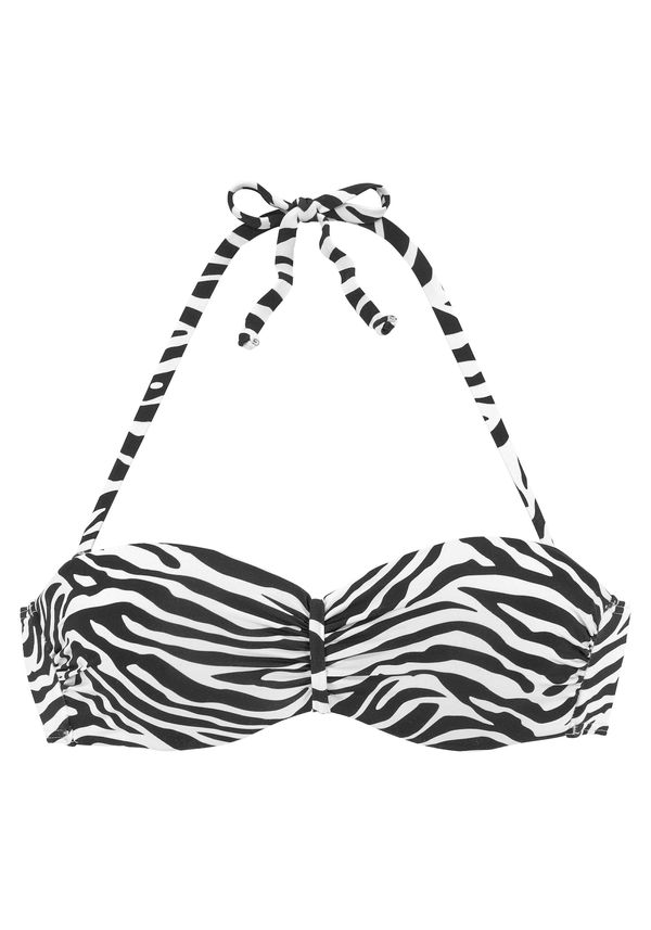 VENICE BEACH VENICE BEACH Bikini gornji dio  crna / bijela