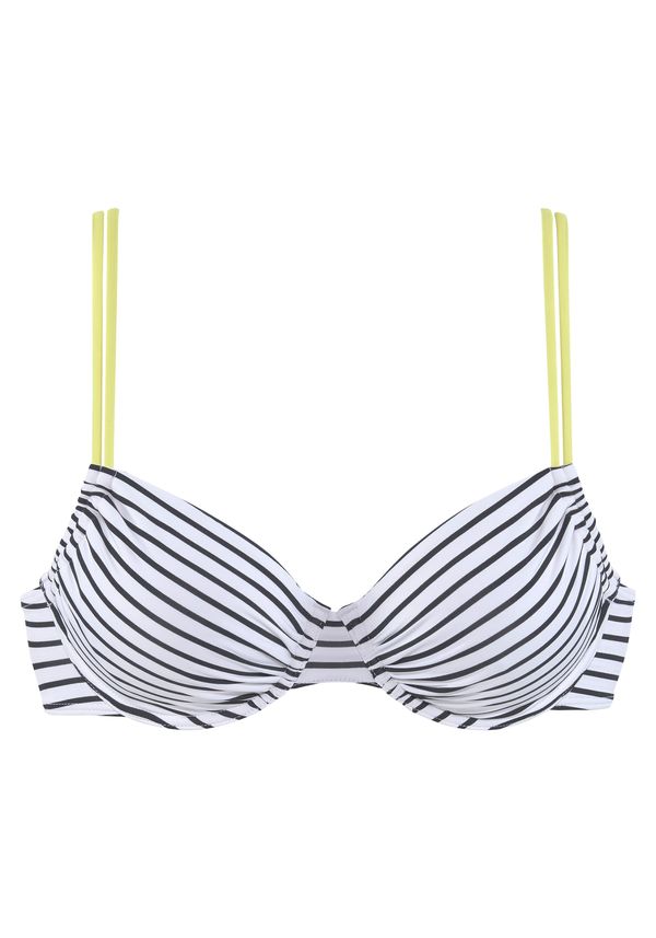 VENICE BEACH VENICE BEACH Bikini gornji dio  žuta / crna / bijela