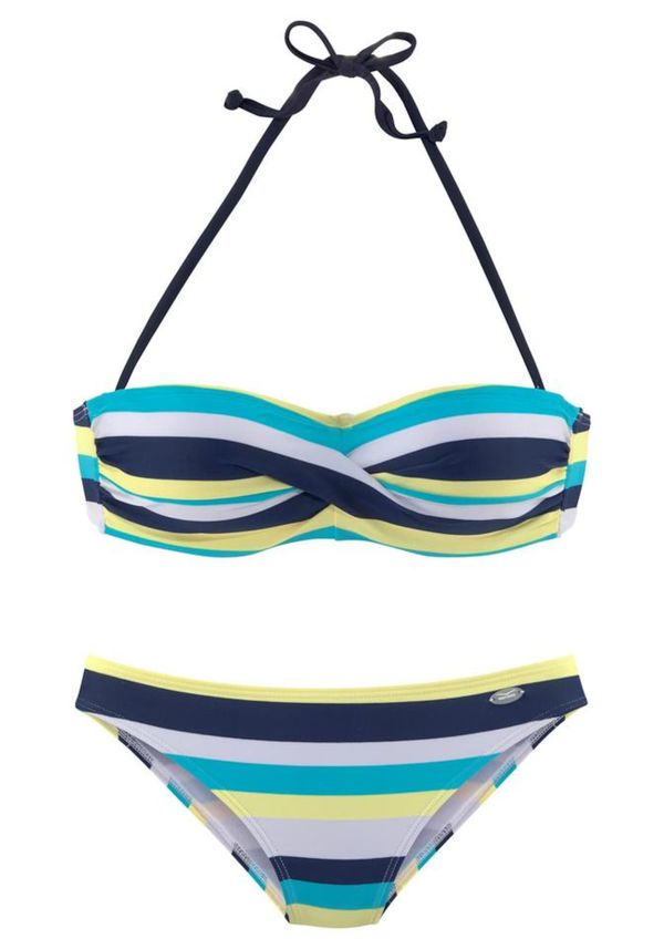 VENICE BEACH VENICE BEACH Bikini  mornarsko plava / svijetloplava / žuta / bijela