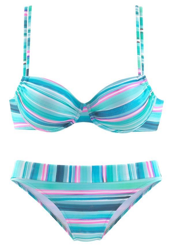 VENICE BEACH VENICE BEACH Bikini  mornarsko plava / tirkiz / roza / bijela