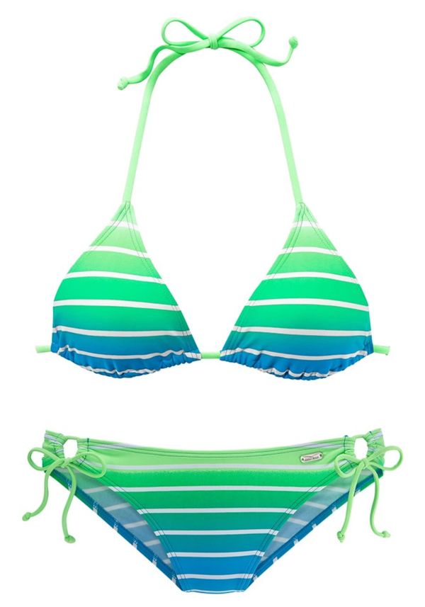 VENICE BEACH VENICE BEACH Bikini  nebesko plava / neonsko zelena / bijela