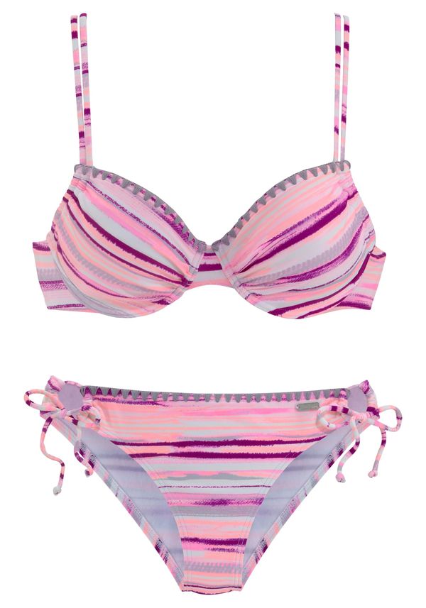 VENICE BEACH VENICE BEACH Bikini  pastelno plava / tamno ljubičasta / marelica