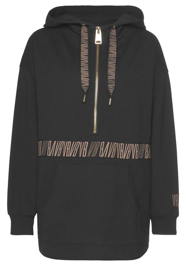 VENICE BEACH VENICE BEACH Sportska sweater majica  smeđa / crna