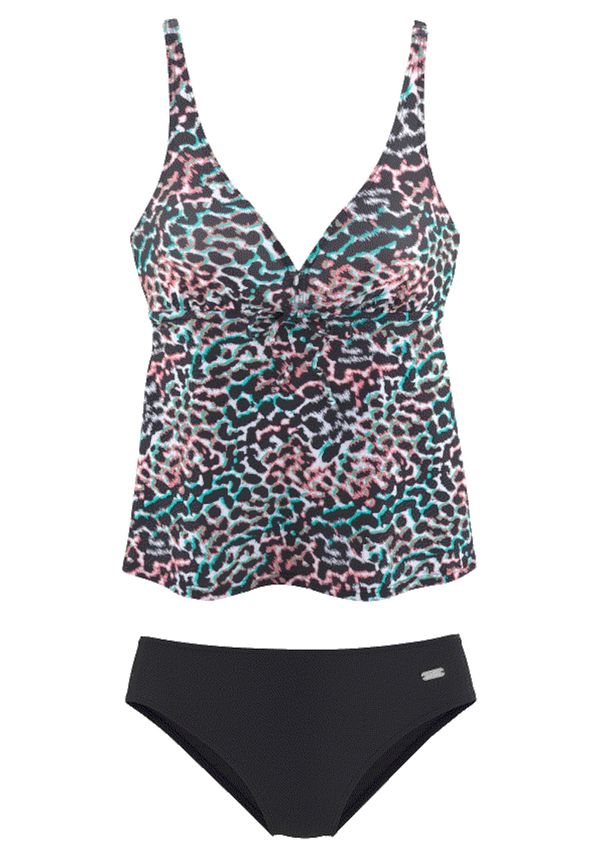 VENICE BEACH VENICE BEACH Tankini  tirkiz / crvena / crna