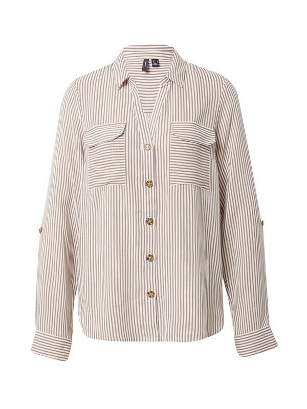 VERO MODA VERO MODA Bluza 'BUMPY'  bež / bijela