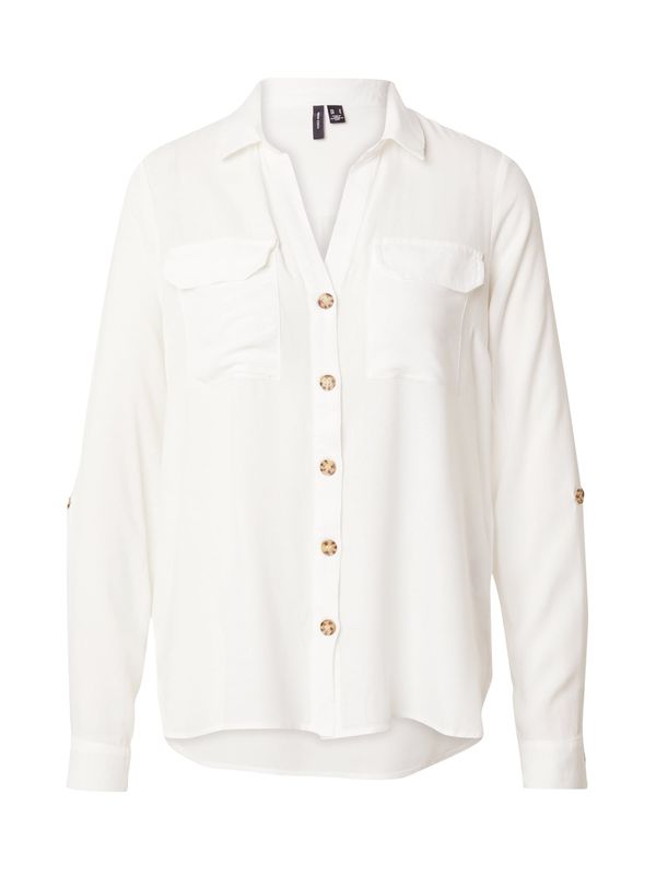 VERO MODA VERO MODA Bluza 'BUMPY'  bijela