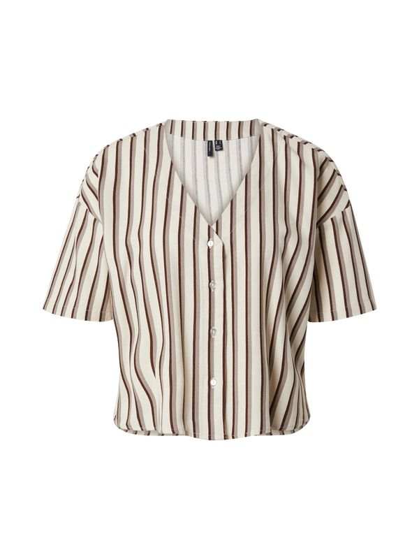 VERO MODA VERO MODA Bluza 'JESMILO'  bež / smeđa / siva