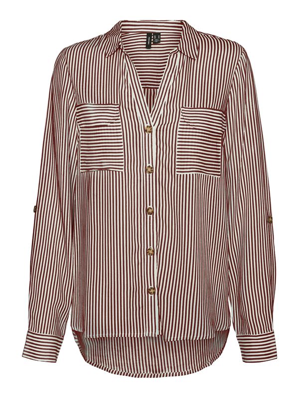 VERO MODA VERO MODA Bluza 'VMBumpy'  boja vina / bijela
