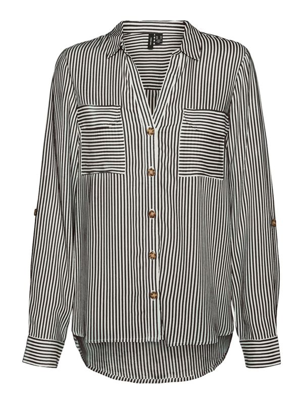 VERO MODA VERO MODA Bluza 'VMBUMPY'  čokolada / bijela