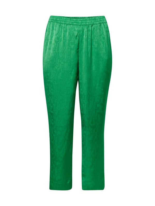 Vero Moda Curve Vero Moda Curve Hlače 'CRISTI'  zelena / tamno zelena