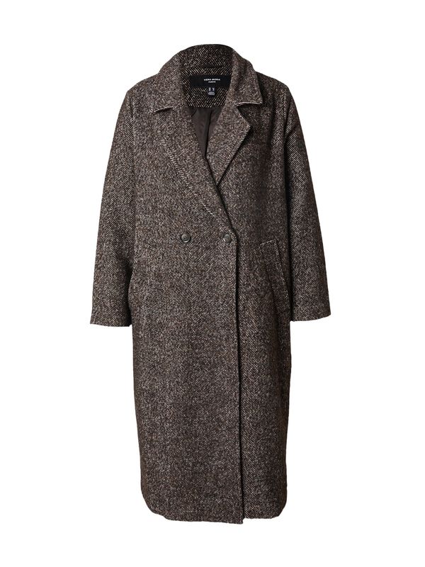 Vero Moda Curve Vero Moda Curve Prijelazni kaput 'VMCBABETTE'  čokolada / bijela