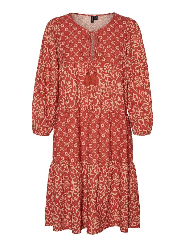VERO MODA VERO MODA Haljina 'MAYA'  bež / jarko crvena