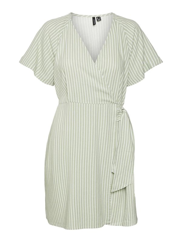 VERO MODA VERO MODA Haljina 'MYMILO'  pastelno zelena / bijela