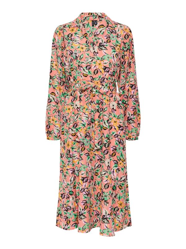 VERO MODA VERO MODA Haljina 'Pil'  boja pijeska / žuta / zelena / breskva / crna