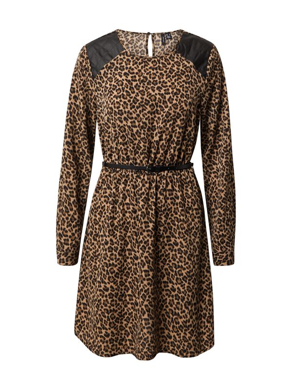 VERO MODA VERO MODA Haljina 'SERENA'  smeđa / svijetlosmeđa / crna