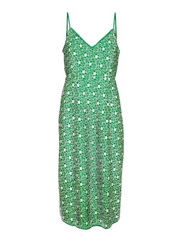 VERO MODA VERO MODA Haljina 'SONEY'  zelena / bijela