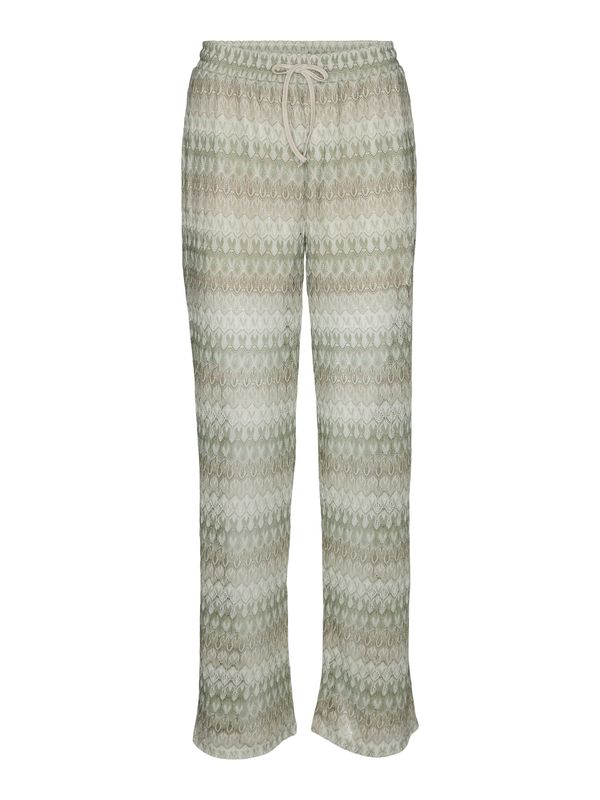 VERO MODA VERO MODA Hlače 'DICTE'  pastelno zelena / roza / bijela