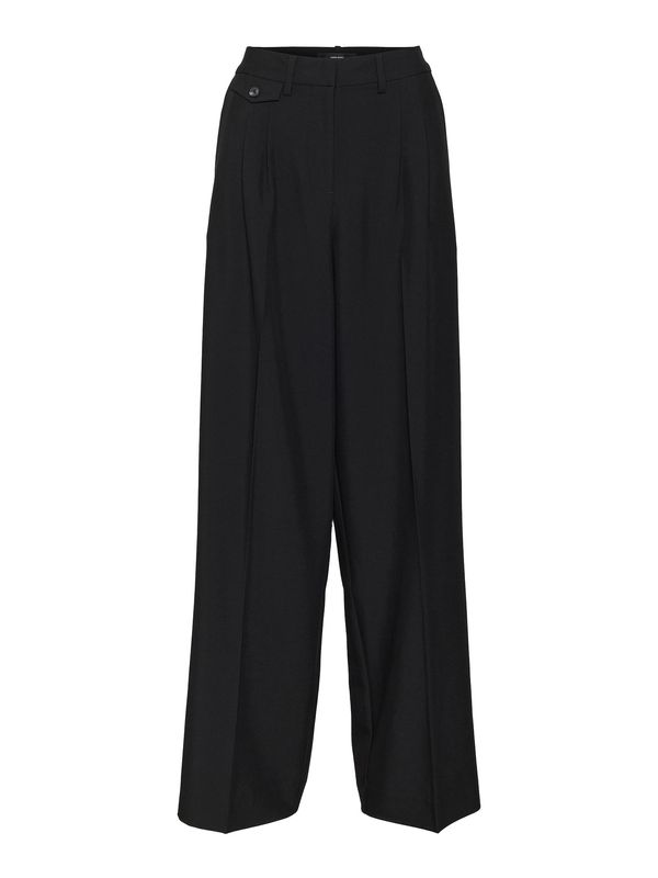 VERO MODA VERO MODA Hlače s naborima 'Ceci'  crna