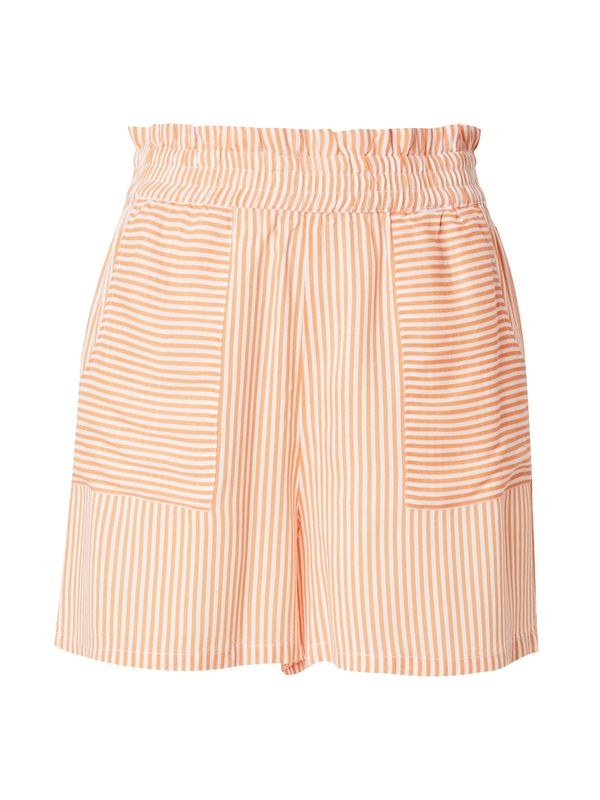 VERO MODA VERO MODA Hlače 'VMBUMPY'  narančasta / bijela