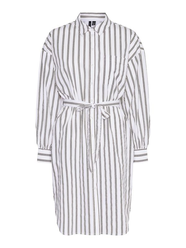 VERO MODA VERO MODA Košulja haljina 'Bea'  pastelno zelena / crna / bijela