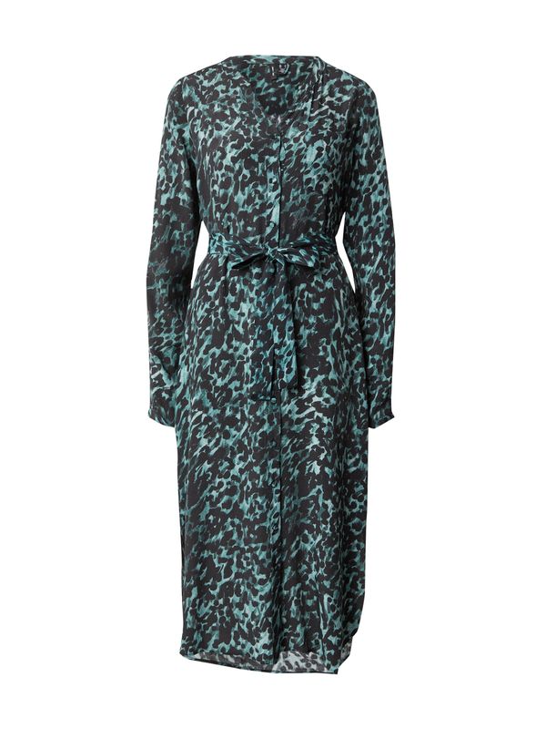VERO MODA VERO MODA Košulja haljina 'GILLEA'  petrol / smaragdno zelena / crna